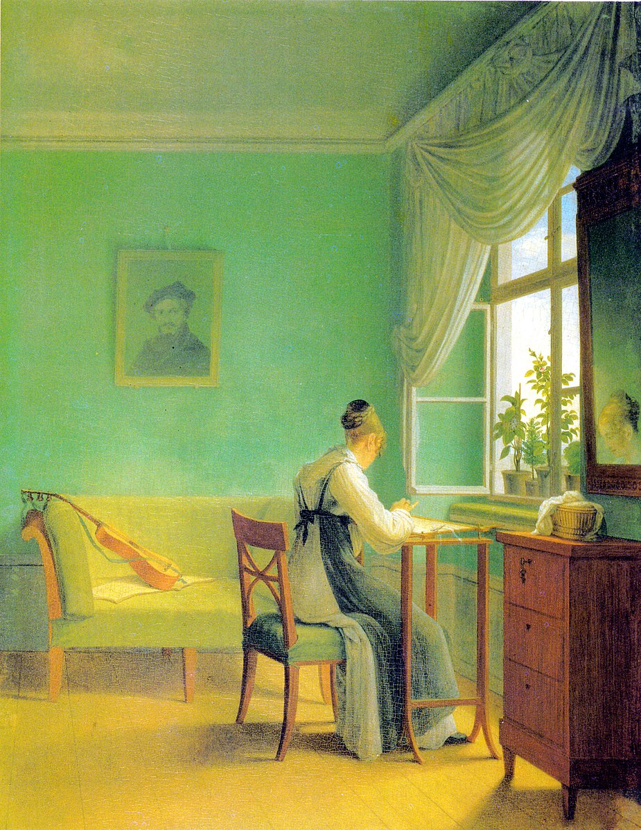 Woman Embroidering