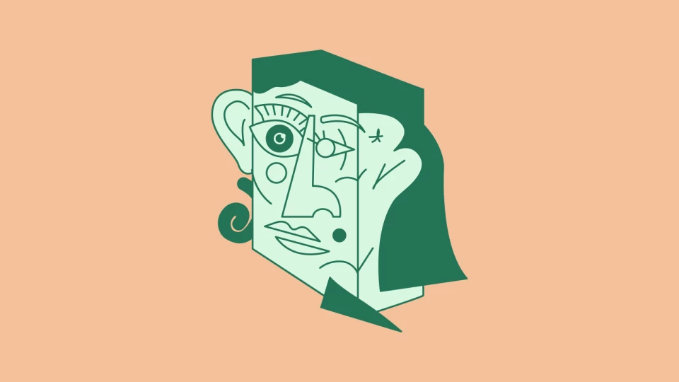 Cubist Head Sculptures