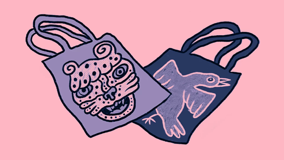 Custom Tote Bag by Ross Carvill